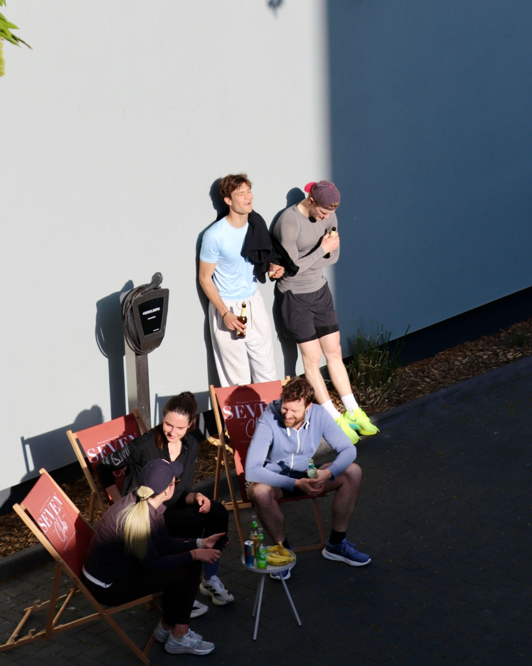 Sundowner nach dem SEVEN Running Club